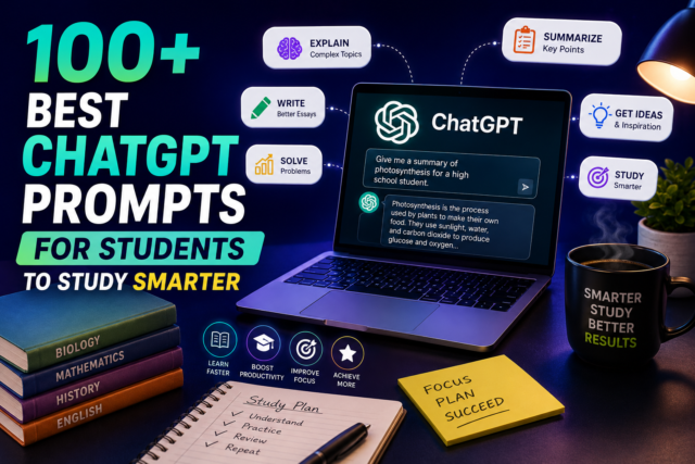 100+ Best ChatGPT Prompts for Students to Study Smarter