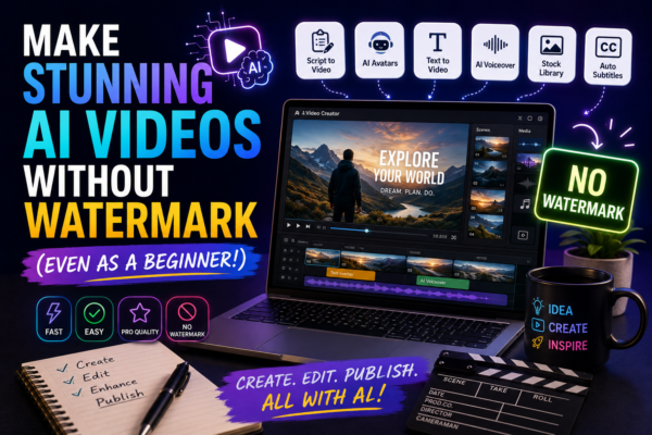Make Stunning AI Videos Without Watermark (Even as a Beginner!