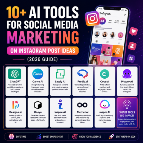 10+ AI Tools for Social Media Marketing on Instagram Post Ideas (2026 Guide)