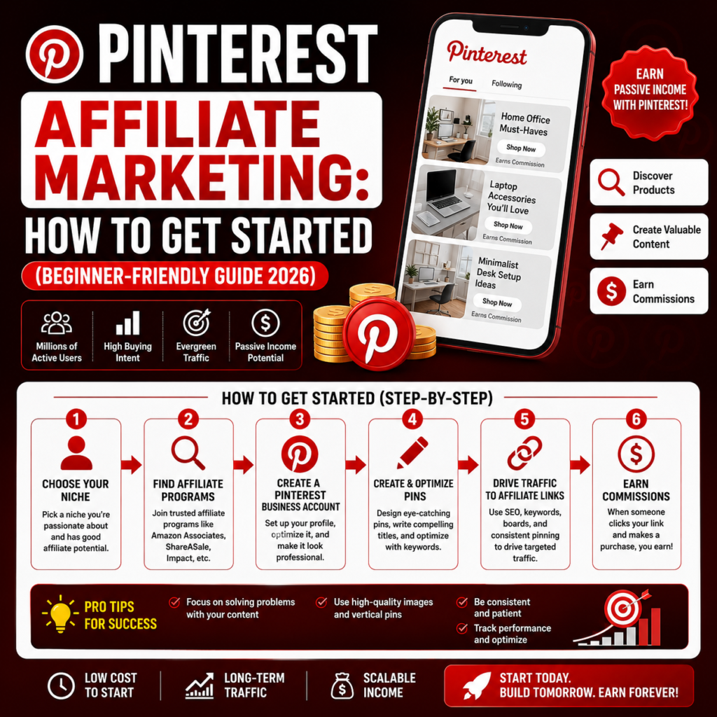 Pinterest Affiliate Marketing: How to Get Started (Beginner-Friendly Guide 2026)